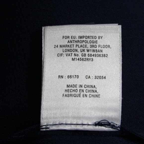 Vintage 90's Anthropologie Meadow Rue Blue Rayon Blouse w/ Lace SZ MP EUC - Picture 10 of 10